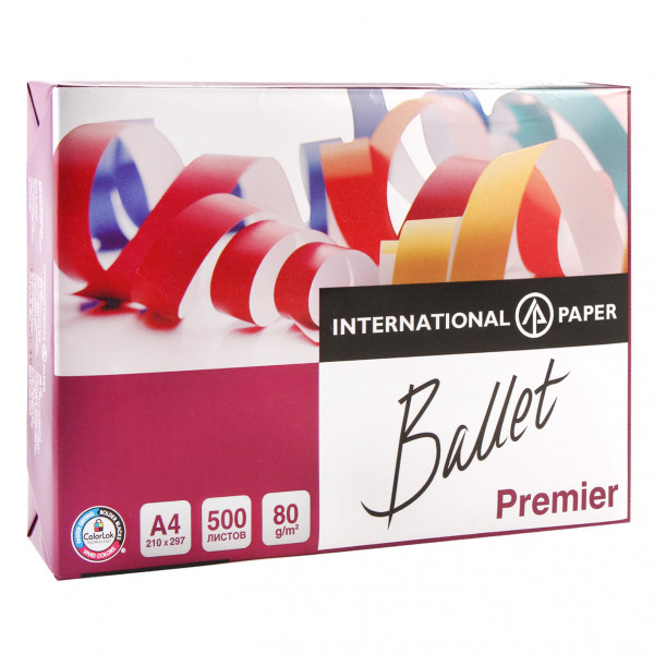 Бумага Ballet Premier А4 80г/м 500л.