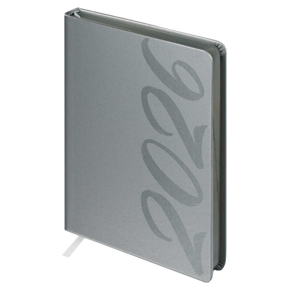 Ежедневник датир. А5  2026 Escalada Софт-тач серый (146*211мм) 176л