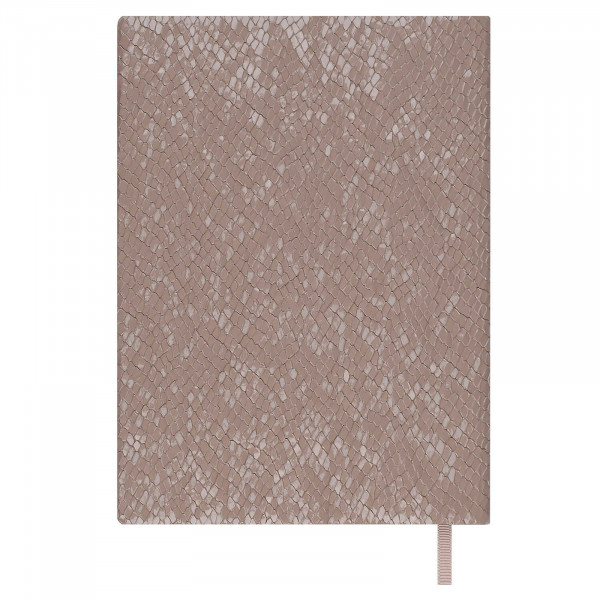 Ежедневник недатир. А6+ 160л. Escalada "Аспид Глосс" к/з, мягк.перепл, пепельно-розовый