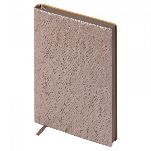 Ежедневник недатир. А6+ 160л. Escalada "Аспид Глосс" к/з, мягк.перепл, пепельно-розовый