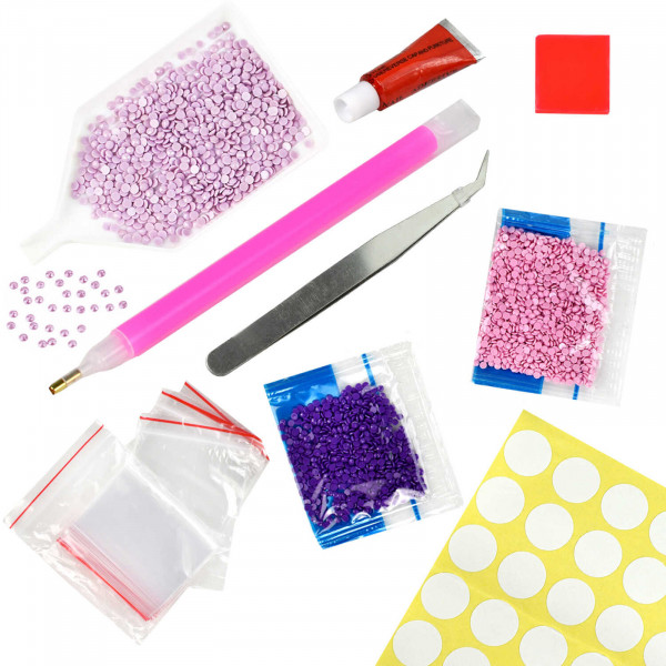 Алмазная мозаика Русская краса 30*40, частичная выкладка