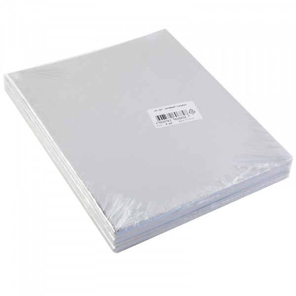 Тетрадь 48л. кл. бумвинил METALLIC тиснение CROCO  Серебро