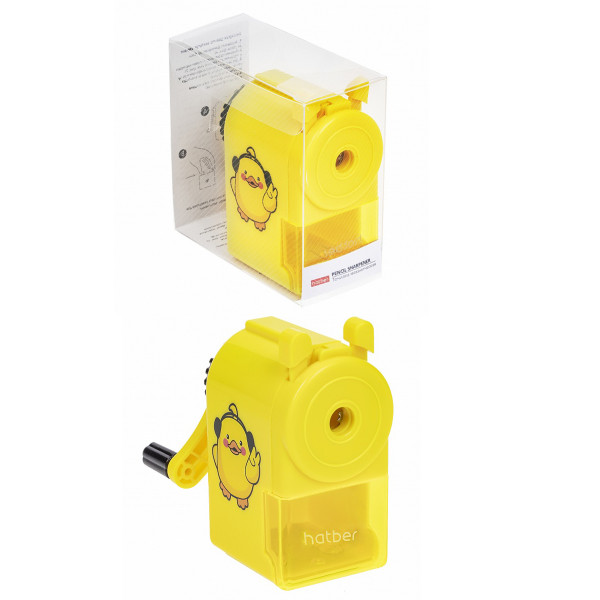 Точилка механическая HATBER MS_079796 Мы утята! желтая