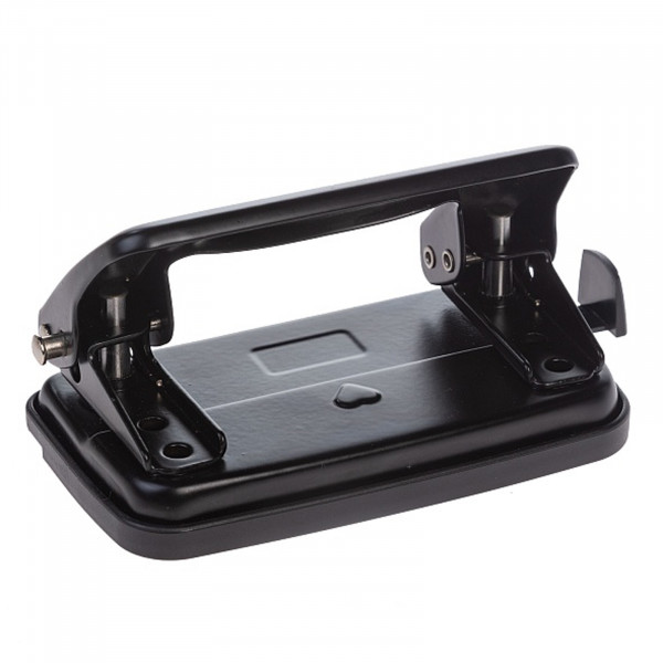 Дырокол 12л HATBER DP_092223 Record с линейкой черный