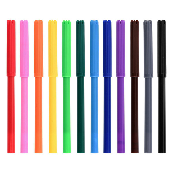 Фломастеры 12цв HATBER FP_093537 ВОТ ЕНОТ