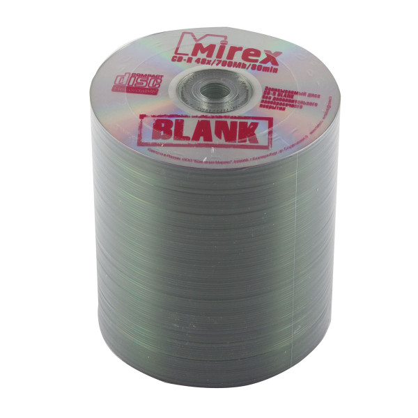 Лазер диск Mirex CD-R 700Mb 48x Bulk 100 шт. Blank