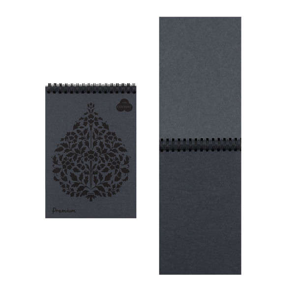 Блокнот "Premium Graphite" (серый) 30 л на пружине