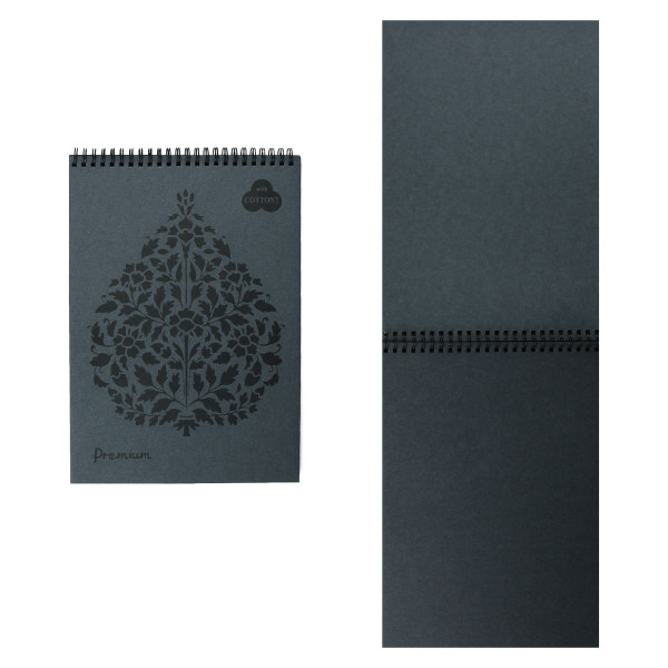 Блокнот "Premium Graphite" (графит) 30 л на пружине