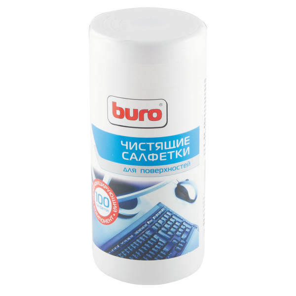 Туба с чистящими салфетками BURO для поверх.BU-Tsurface (100 шт.) 817441