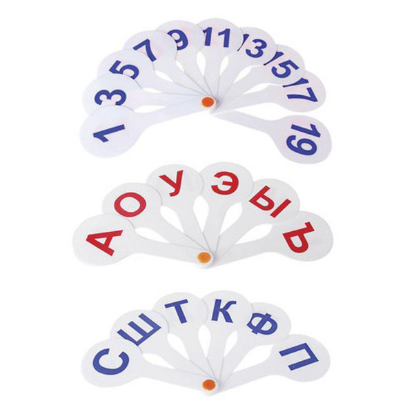 Веер-касса гласные+согласные+цифры до 20 Пчелка Н-1 европодвес
