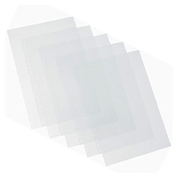 Термообложки 18,0 мм пластик прозр./картон белый "глянец" (1/60)