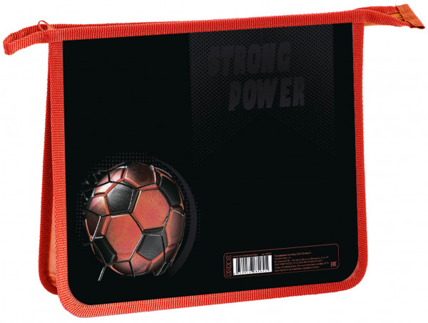 Папка для тетрадей А5 пластик/картон молния сверху 1 отделение Football Power КОКОС ПМ-А5-291/210492