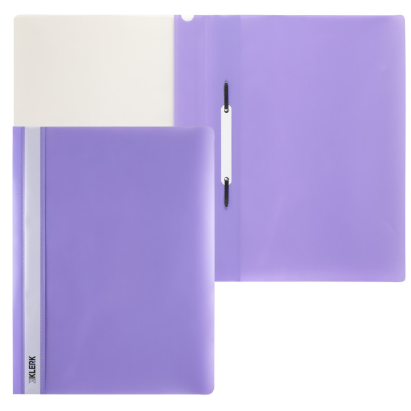Папка-скоросшиватель пласт А4 0,14/0,18мм KLERK Pastel 211928/KL-PSLpastel/purple фиол