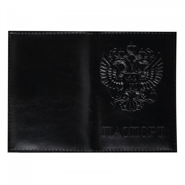 Обложка для паспорта к/з KLERK Classic черная