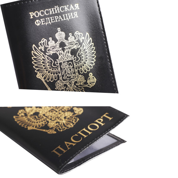 Обложка для паспорта KLERK Luxury кожа черная