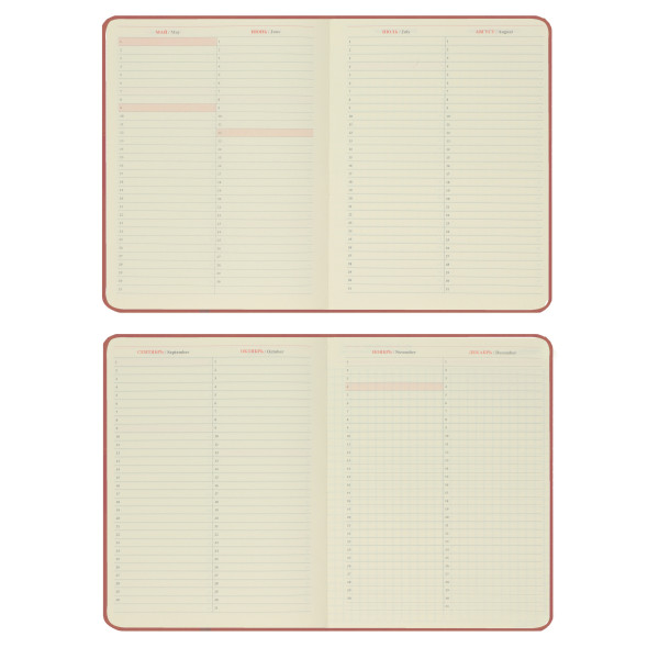 Ежедневник А5 н/д тв.обл. 168л. FLORENZO Alligator коричневый к/з