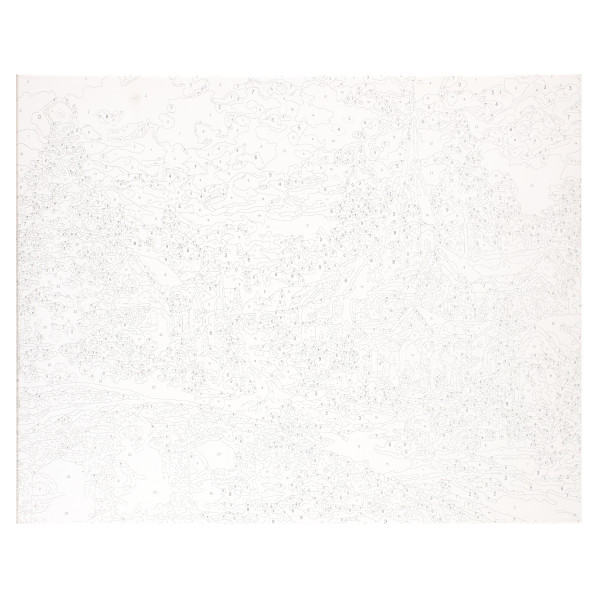 Картина по номерам 40*50 см Рождественская деревня холст на подрамнике