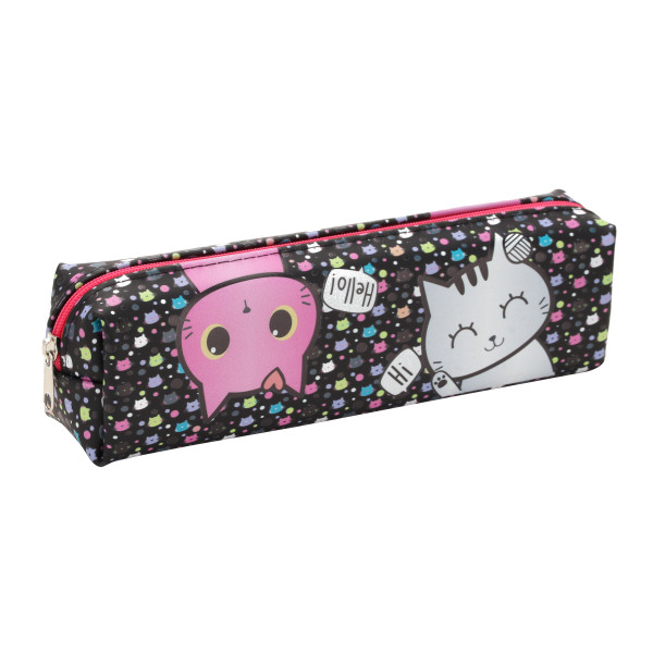 Пенал силикон 1 отделение прямоугольный 20*5*4 Meow КОКОС 214385