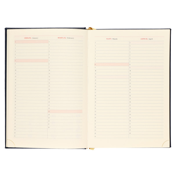 Ежедневник А5 н/д тв.обл. 168л. FLORENZO Символика синий