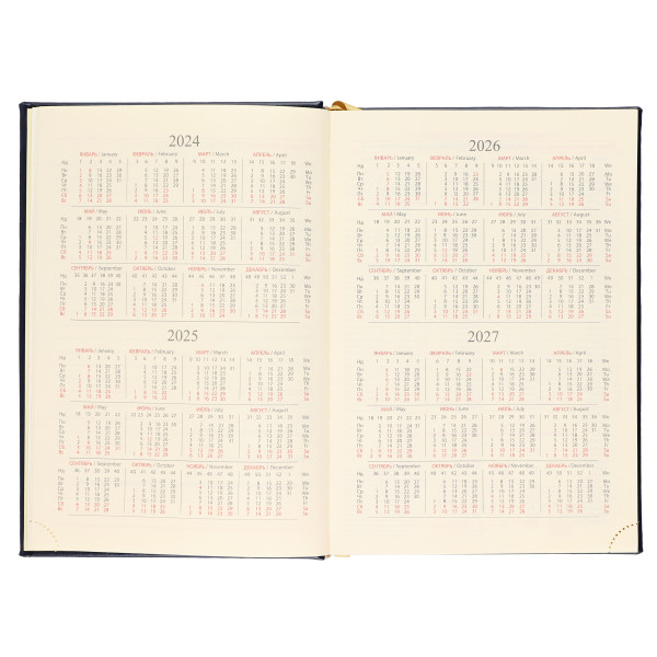 Ежедневник А5 н/д тв.обл. 168л. FLORENZO Символика синий