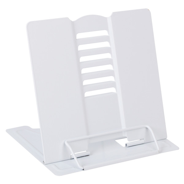 Подставка для книг металлическая белый