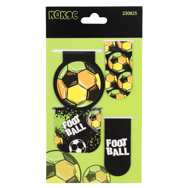 Закладка магнитная Football Time 4шт. 25*55