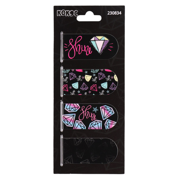 Закладка магнитная Diamond 4шт. 25*55