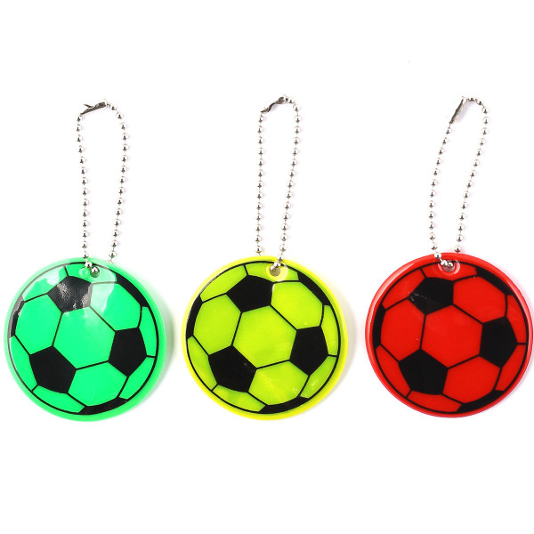 Брелок светоотражающий 5см Мяч, ассорти