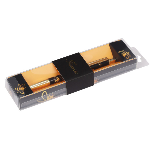 Ручка подарочная шар. "FIORENZO" Busy Bee, картон. футляр