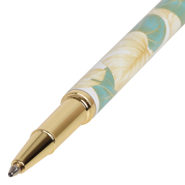 Ручка шарик. подарочная "FIORENZO" Тропические листья, картон. футляр