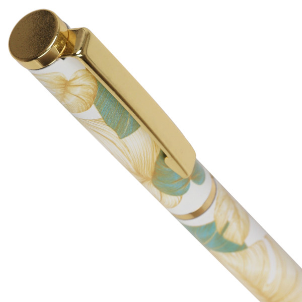 Ручка шарик. подарочная "FIORENZO" Тропические листья, картон. футляр