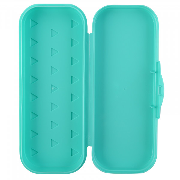 Пенал пластик СТАММ ПН-32107 Коты бирюзовый