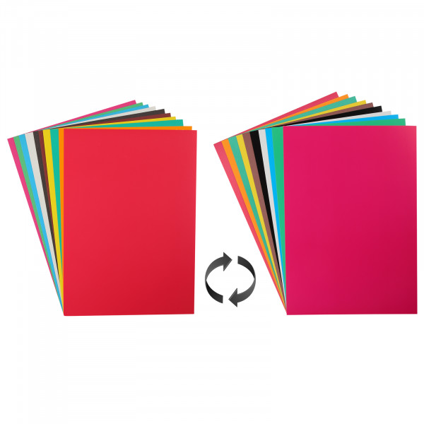 Картон цветной двухст.мелов. А4 10л.10цв."Цветная абстракция"