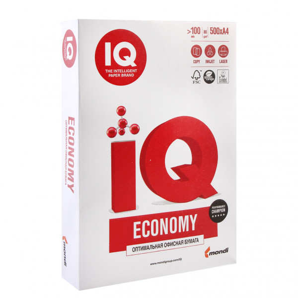 Бумага IQ ECONOMY  А4 80г/м 500л. 00-00000150