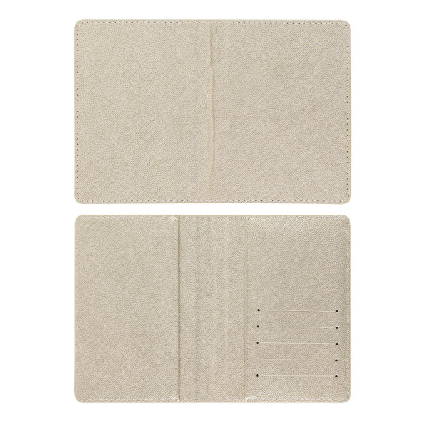 Обложка для паспорта "deVENTE. Redeco" отделен.для визиток 10x14 см, искусст. кожа, золотая