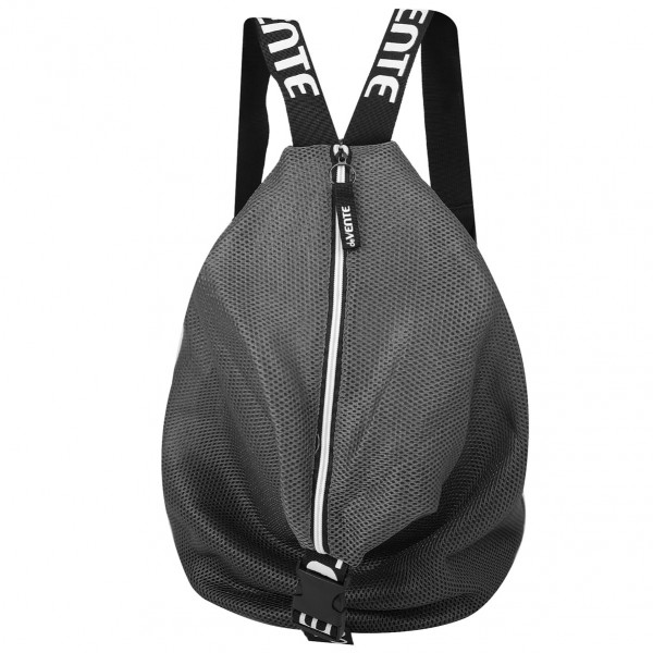 Сумка-рюкзак для сменной обуви "deVENTE. Mesh" 42x34x22 см, на молнии, черная