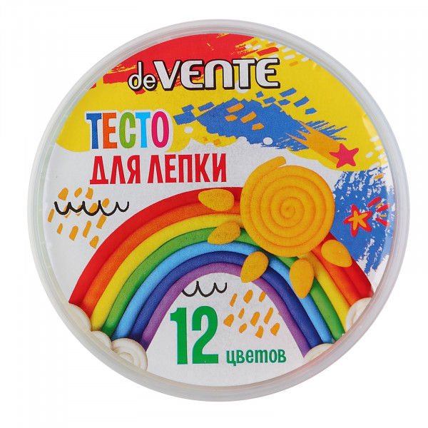 Тесто для лепки de Vente 12 цв.360г. в плас ведре