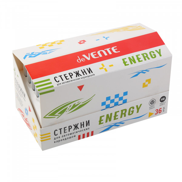 Грифели для автом. карандашей DeVente. Energy 0,5мм. НВ 12шт