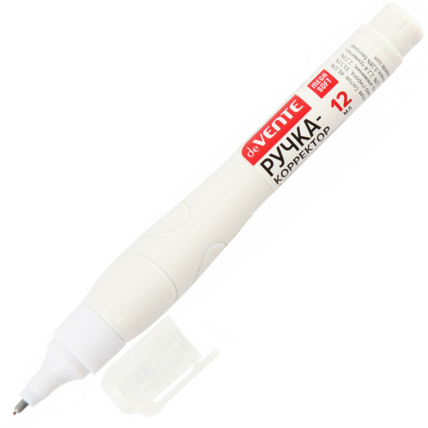 Корректирующая ручка 12мл пластиковый наконечник deVENTE Mega soft 4061113