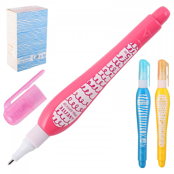 Ручка-корректор "deVENTE.School" 5 мл.быстросохнущая .цвет корпуса ассорти