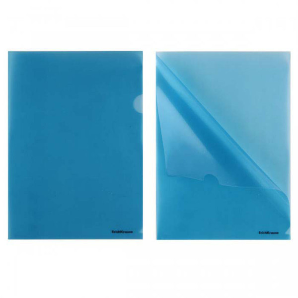 Уголок А4 "ErichKrause Glossy Classic" синий 1/12 арт. ЕК-50153