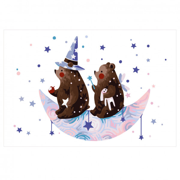 Набор для раскрашивания по номерам 30*20 "Путешествие во сне"