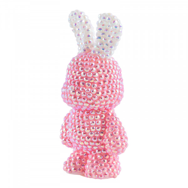 Кристальная мозайка (алмаз.) "ФРЕЯ" брелок Розовый зайка 4*8см