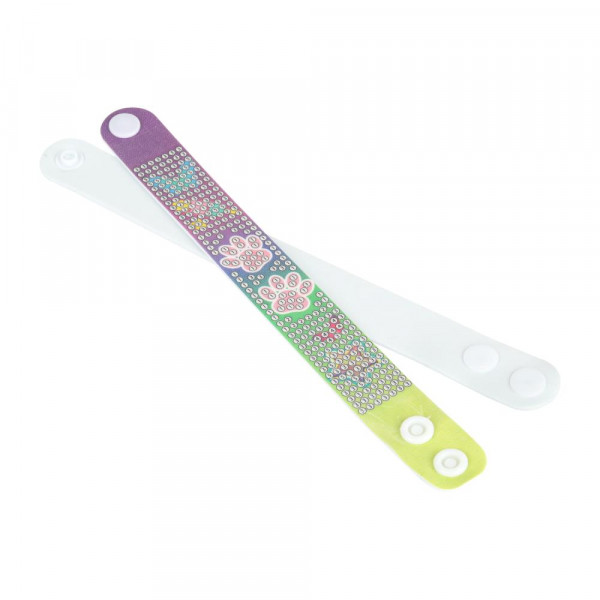 Браслеты алмазной мозайкой сердечки 2шт