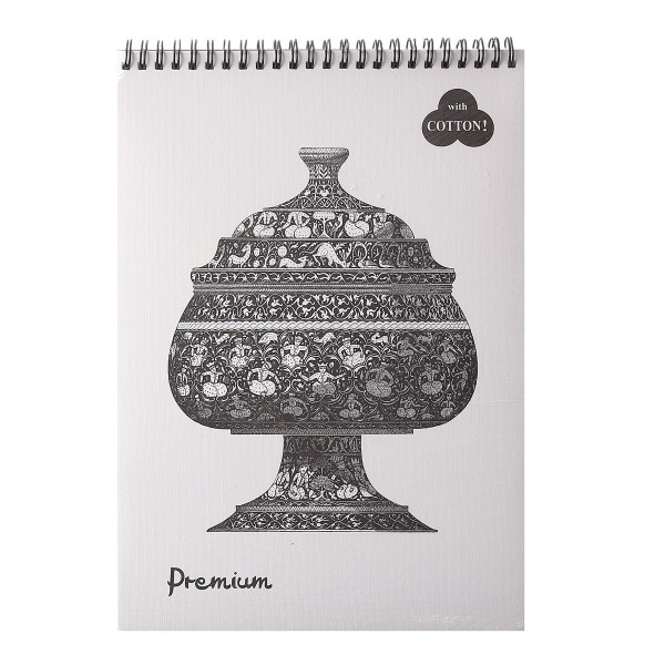 Блокнот "Premium Snow" (белоснежный) 30 л на пружине