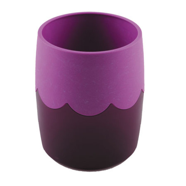 Настольная подставка-стакан для канцелярских принадлежностей Стамм Двухцветная СН507 фиолетовая