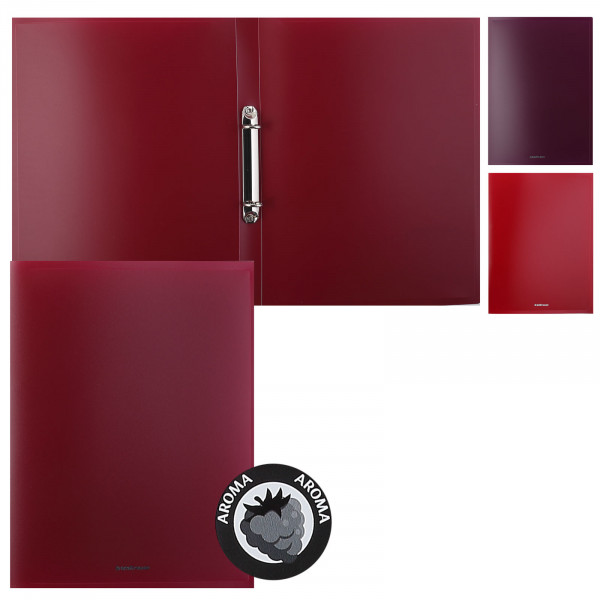 Папка 2 кольца 24мм "ErichKrause Matt Blackberry Marsala" ассорти 1/3 арт. ЕК-54822