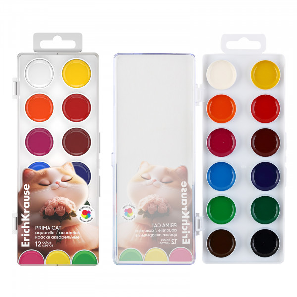 Акварель 12цв ERICH KRAUSE 65409 Prima Cat