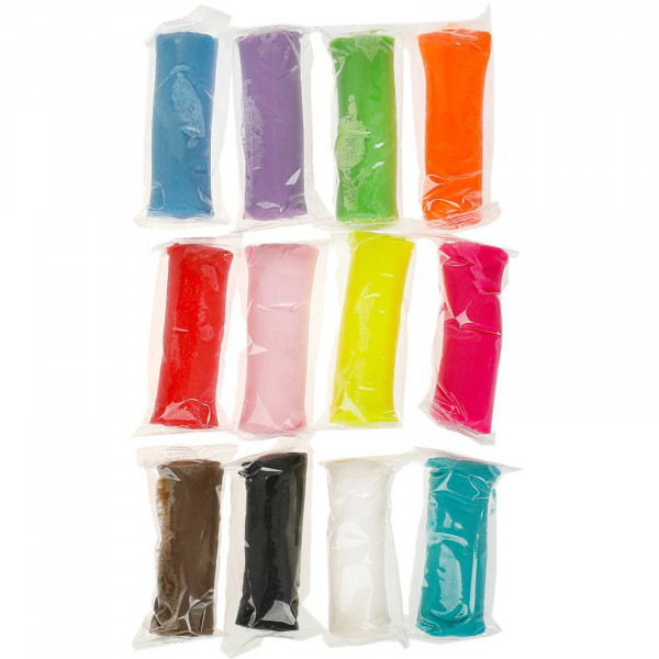 Тесто для лепки в ведре СИНИЙ ТРАКТОР 12цв.