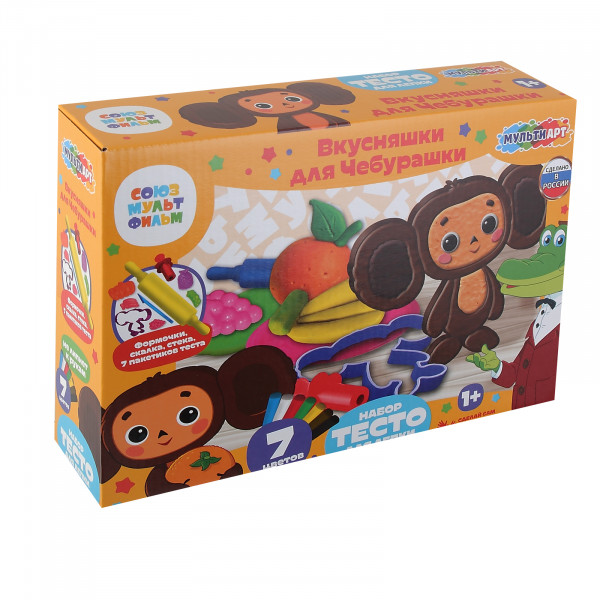 Набор тесто для лепки+формочки Чебурашка
